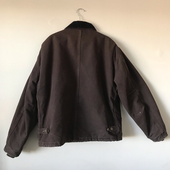 Vintage Carhartt Quilt-Lined Workwear Jacket Brown - Picture 8 of 16